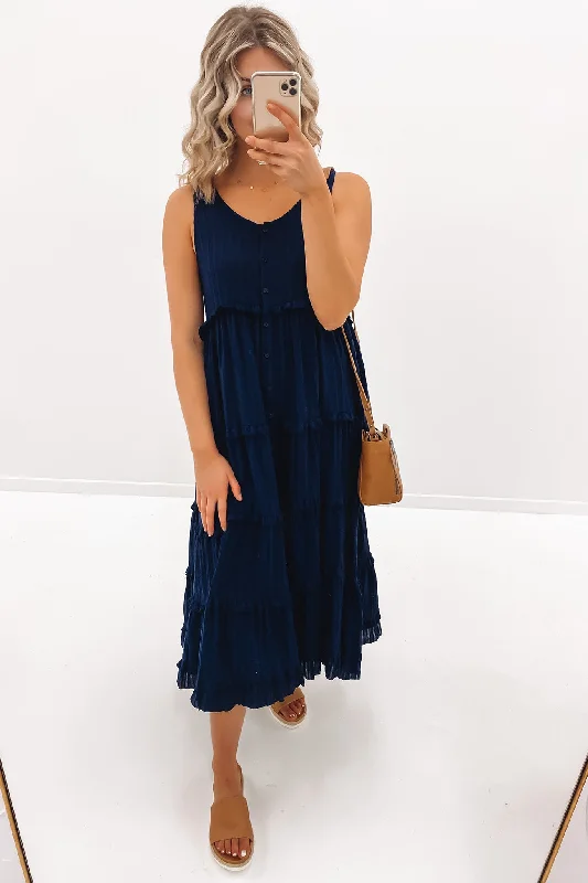 Brax Midi Dress Navy