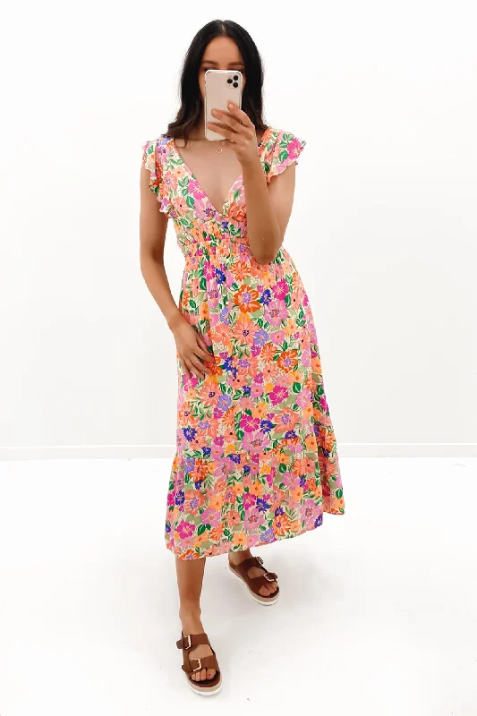 Celina Midi Dress Floral