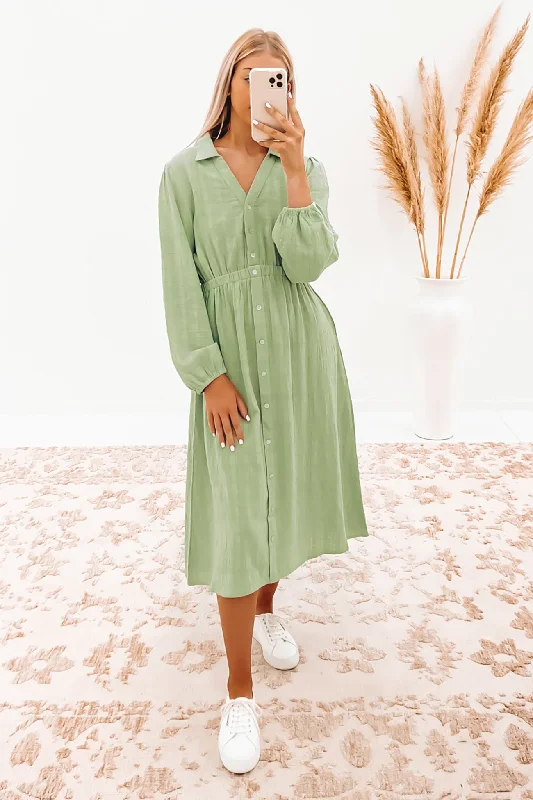 Claudia Midi Dress Green