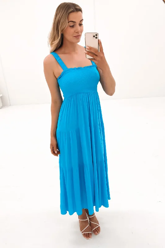 Ebony Midi Dress Blue