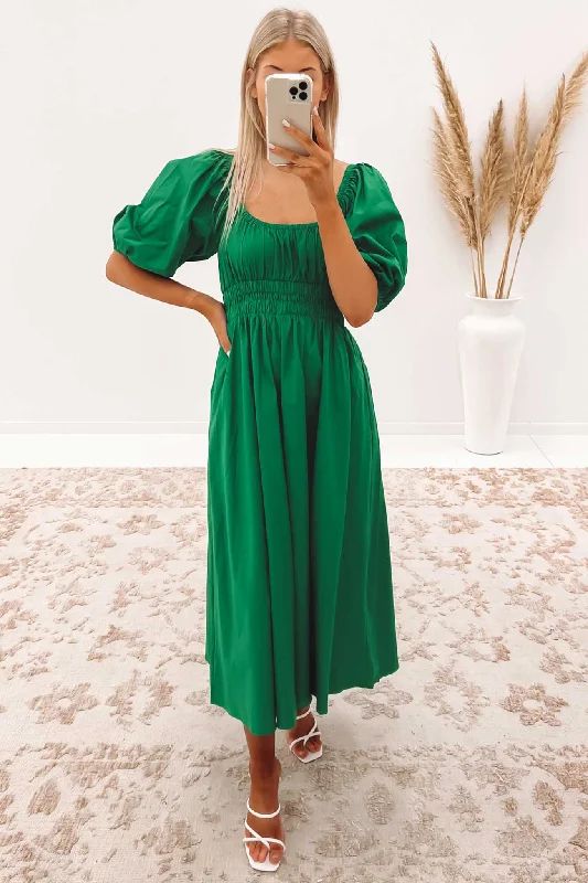 Mael Midi Dress Green