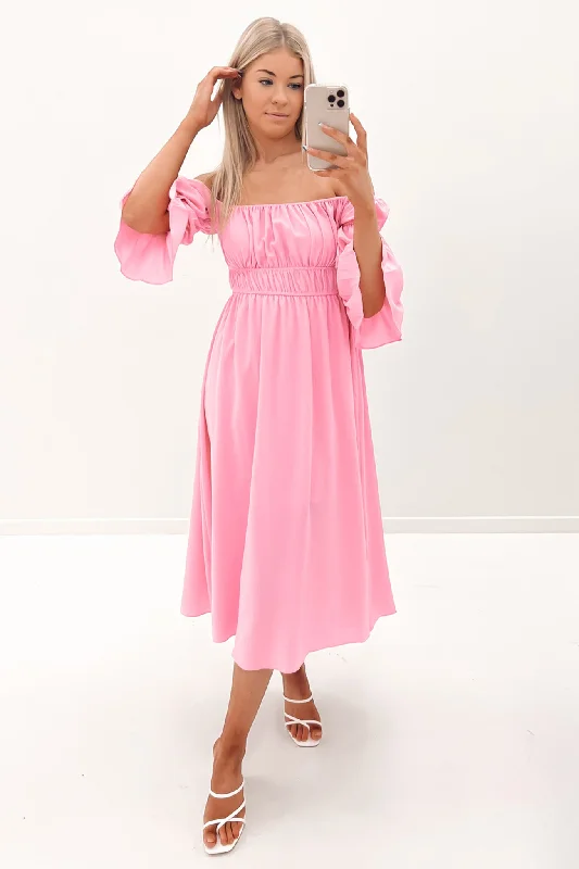 Murphy Midi Dress Pink