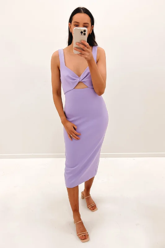 Perception Midi Dress Lilac