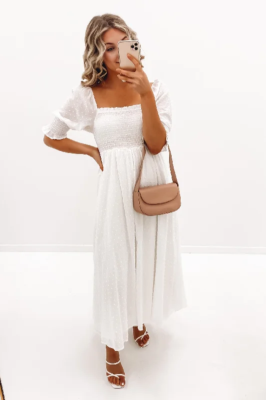 Ted Midi Dress White