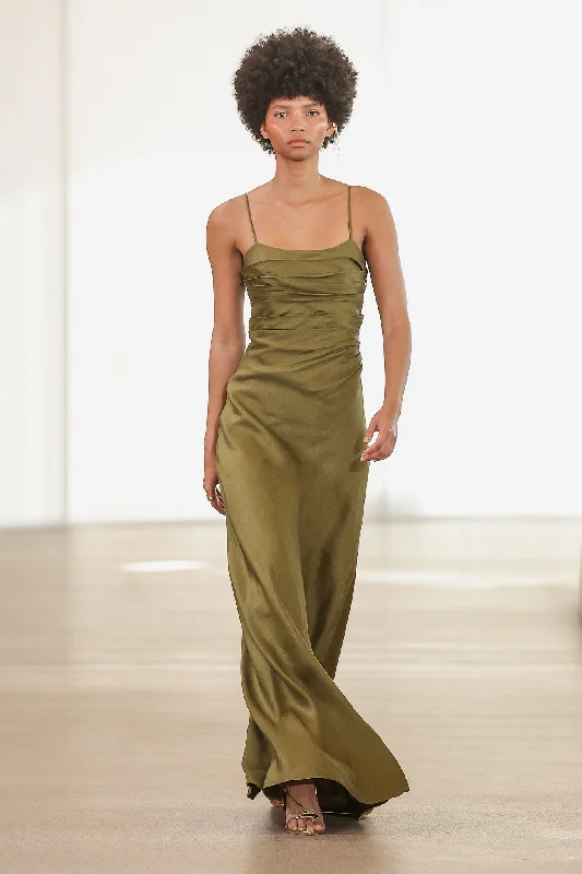 Clarice Draped Maxi Dress