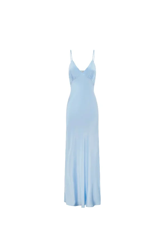 90'S IT GIRL MAXI DRESS - POWDER BLUE