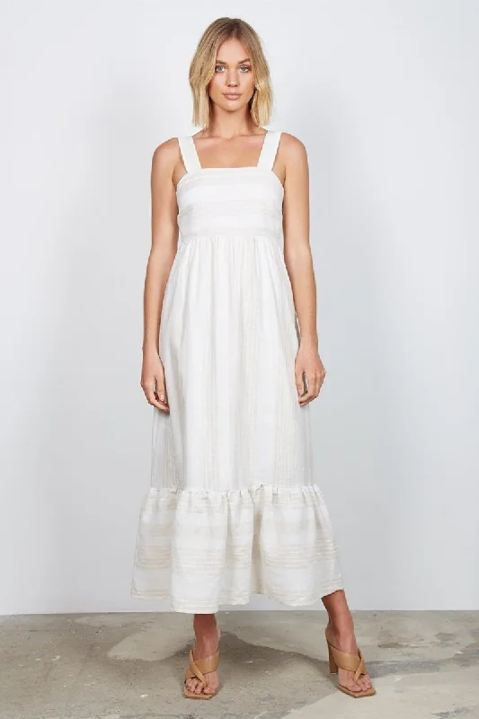 Wish - Pavilion Maxi Dress - Cream Stripe