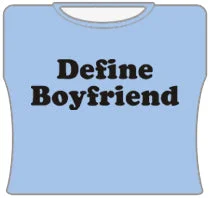 Define Boyfriend Girls T-Shirt (Lt Blue)