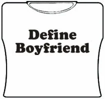 Define Boyfriend Girls T-Shirt (White)