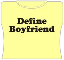 Define Boyfriend Girls T-Shirt (Yellow)