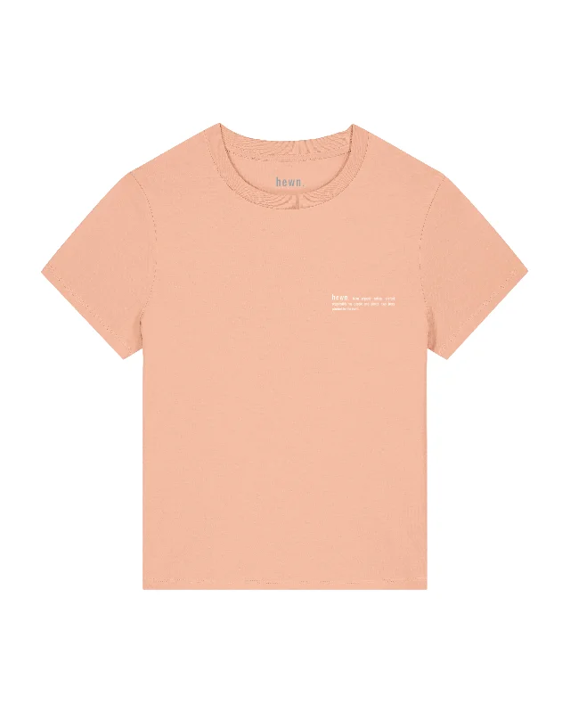 Womens Classic-fit Organic T-shirt in Peach Orange