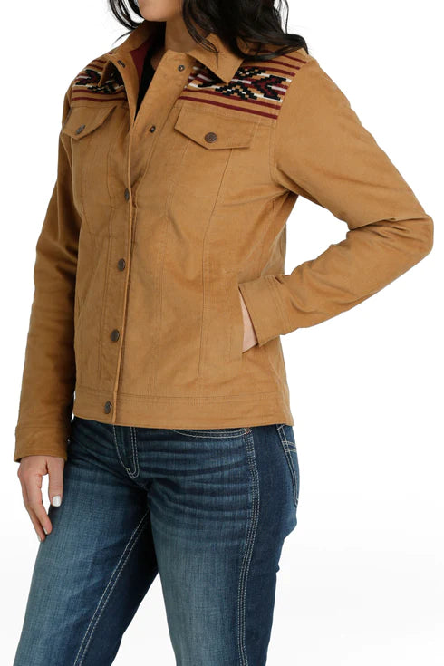 Women's Cinch Corduroy Trucker Jacket - Brown