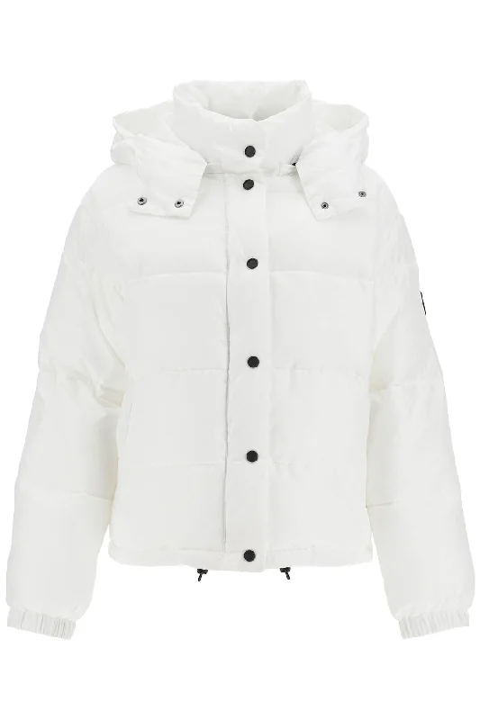 PINKO "down jacket with logo patch