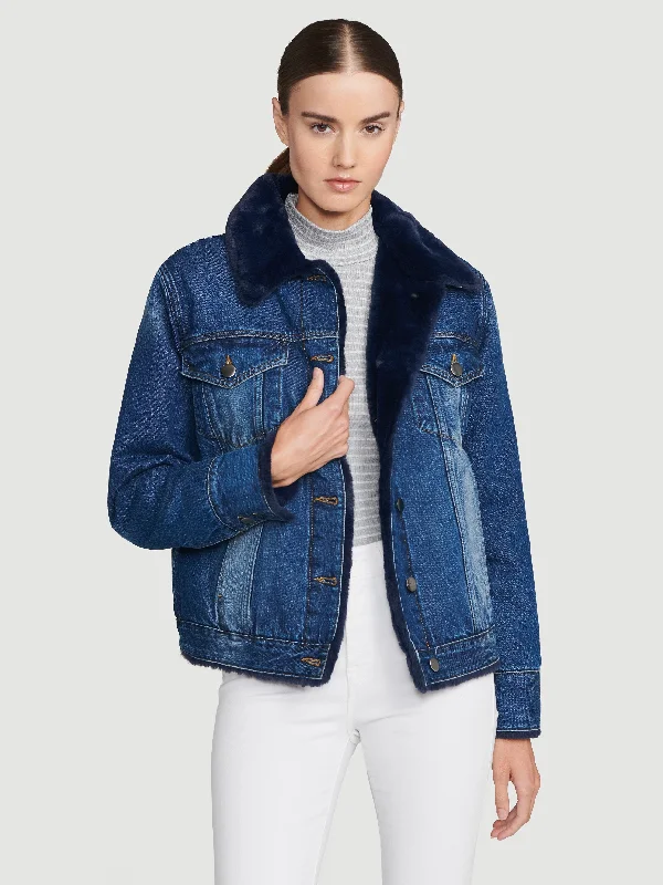 Faux Fur Lined Jacket -- Halldale