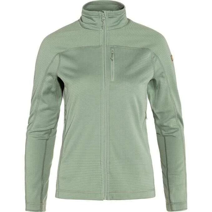 Fjallraven Women's Abisko Lite Fleece Jacket in Misty Green