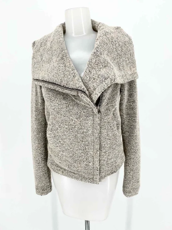 IRO Women's Gray Moto Fuzzy Size 38/4 Jacket