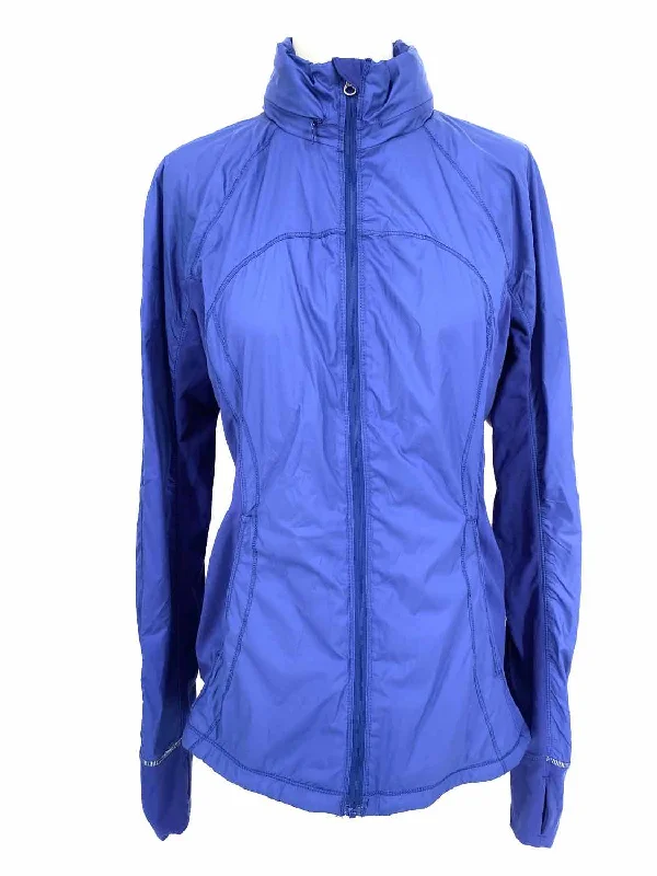 Lululemon Rush Hour Women's Saphire Blue Zip Size 6 Jacket W4IG3S