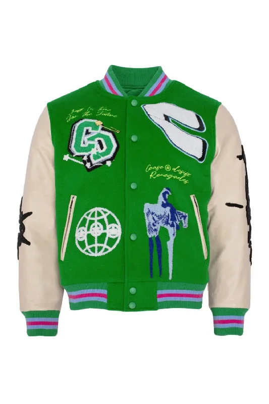 RENEGADES GREEN LETTERMAN JACKET