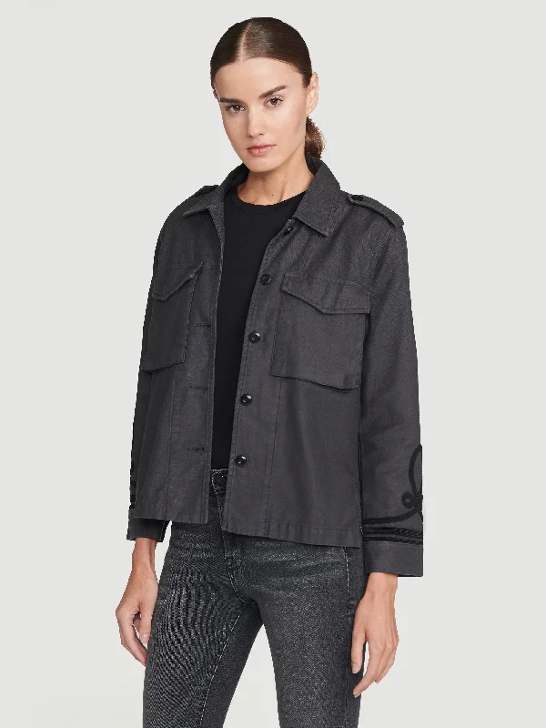 Service Shirt Jacket -- Washed Black