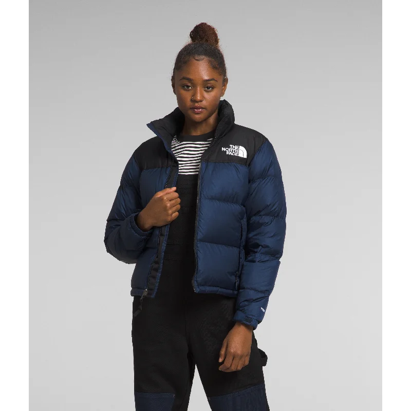 The North Face Women's 1996 Retro Nuptse Jacket in Summit Navy TNF Black