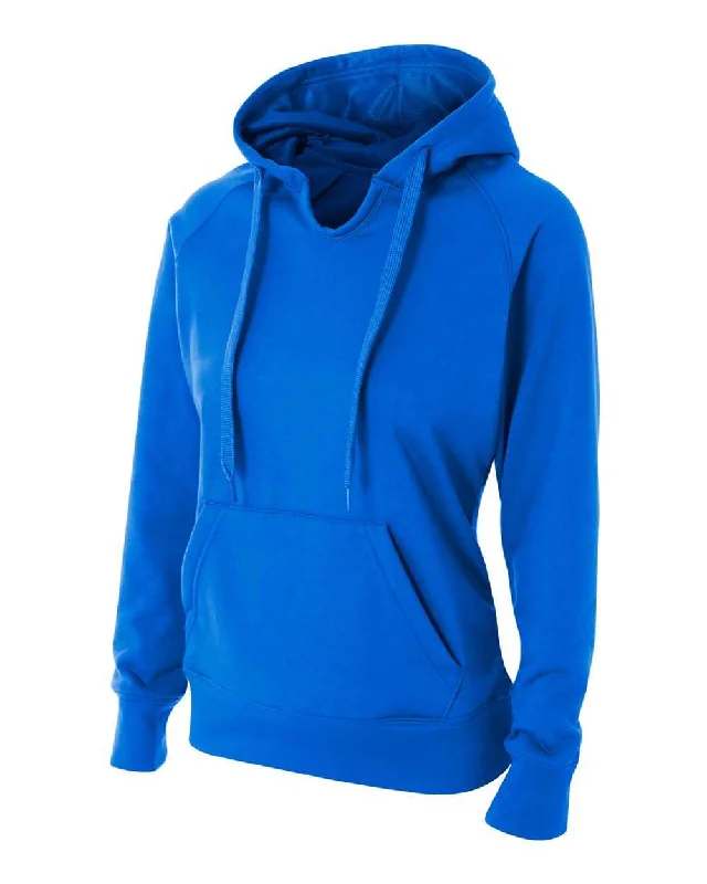 A4 NW4245 Womens Tech Fleece Hoodie - Royal