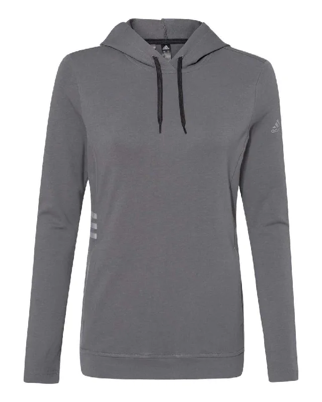 Adidas A451 Women's Lightweight Hooded Sweatshirt - Grey Five