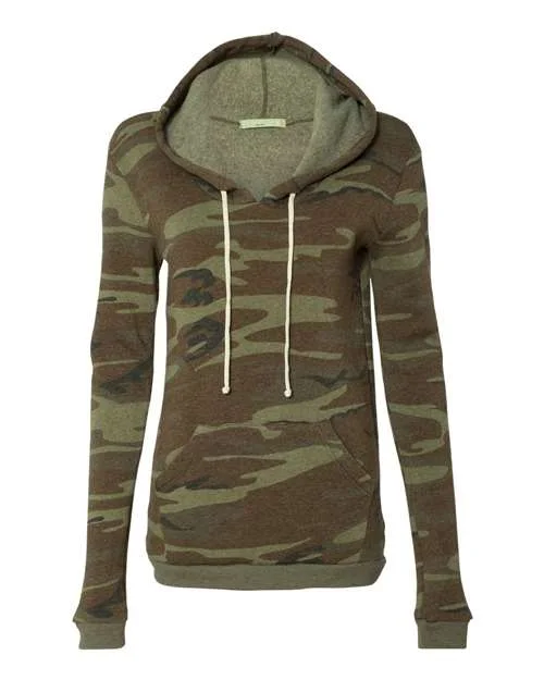 Alternative 9596 Womens Athletics Eco-Fleece Hooded Sweatshirt - Camo