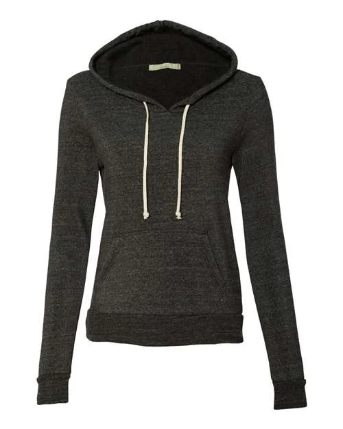 Alternative 9596 Womens Athletics Eco-Fleece Hooded Sweatshirt - Eco Black