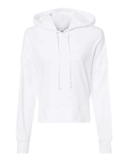 Alternative 9906ZT Women's Eco-Washed Terry Hooded Sweatshirt - White