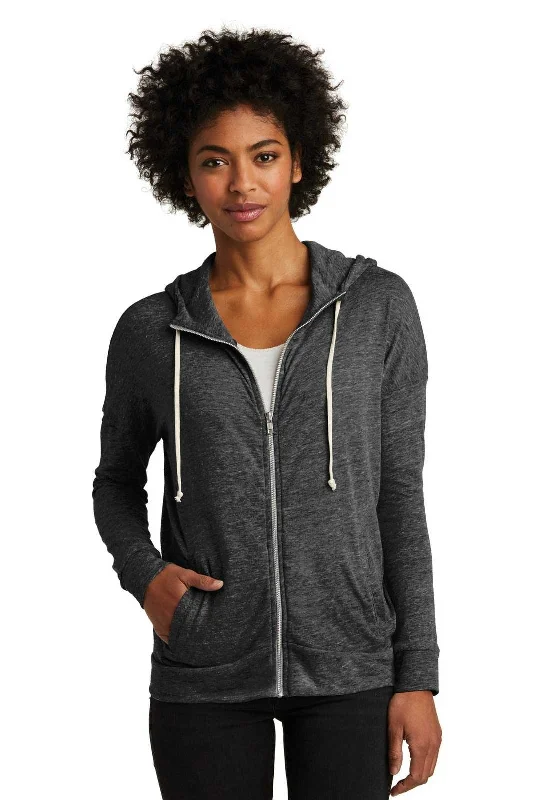 Alternative AA2896 Women's Eco-Jersey Cool-Down Zip Hoodie - Eco Black