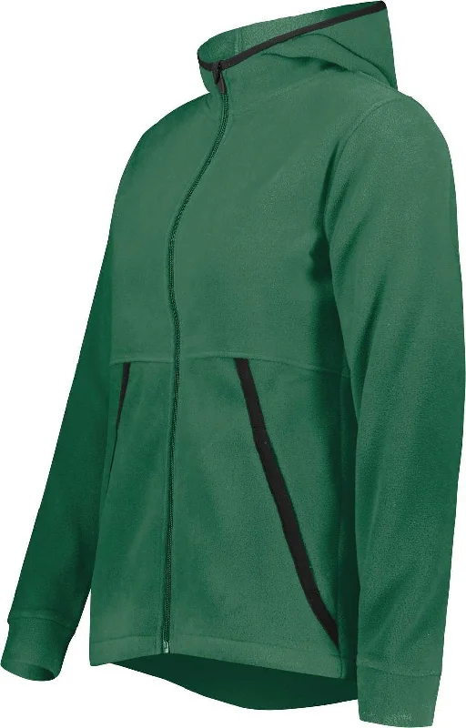 Augusta 6860 Ladies Chill Fleece 2.0 Full Zip Hoodie - Dark Green