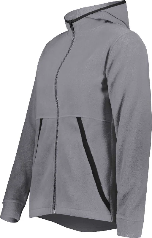 Augusta 6860 Ladies Chill Fleece 2.0 Full Zip Hoodie - Graphite