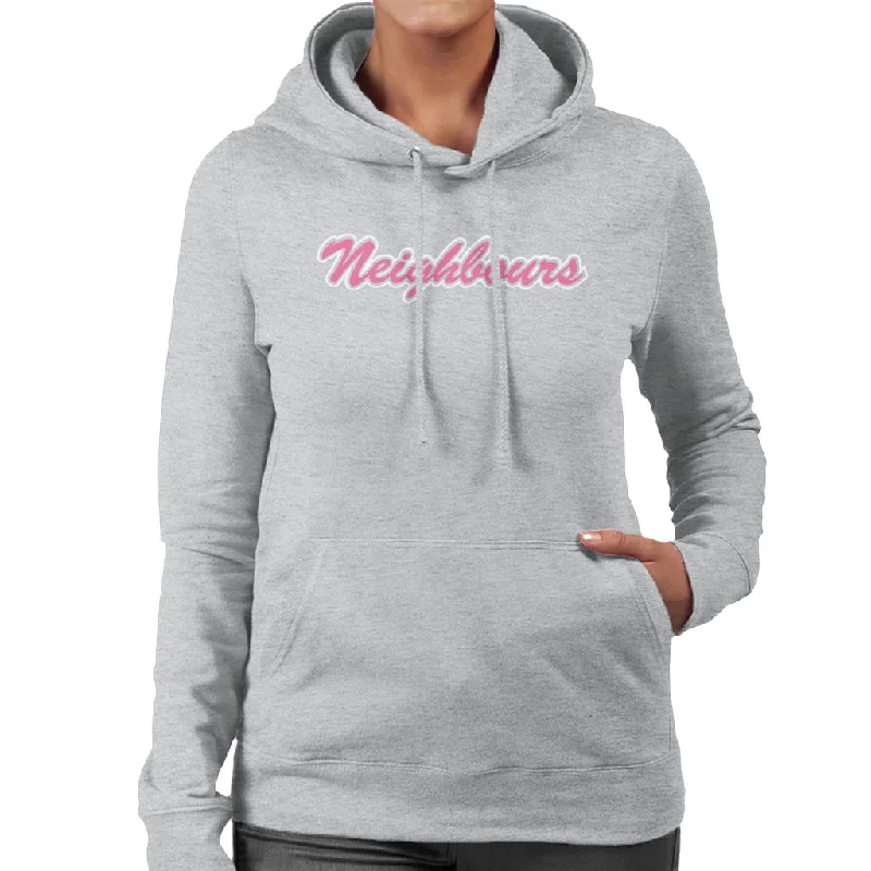 Neighbours Pink Retro Logo Women's Hooded Sweatshirt