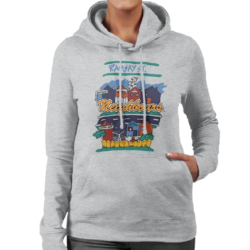 Neighbours Ramsay St Houses Women's Hooded Sweatshirt