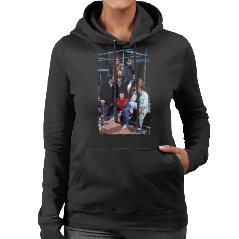 TV Times Cast Of Auf Wiedersehen Pet Women's Hooded Sweatshirt