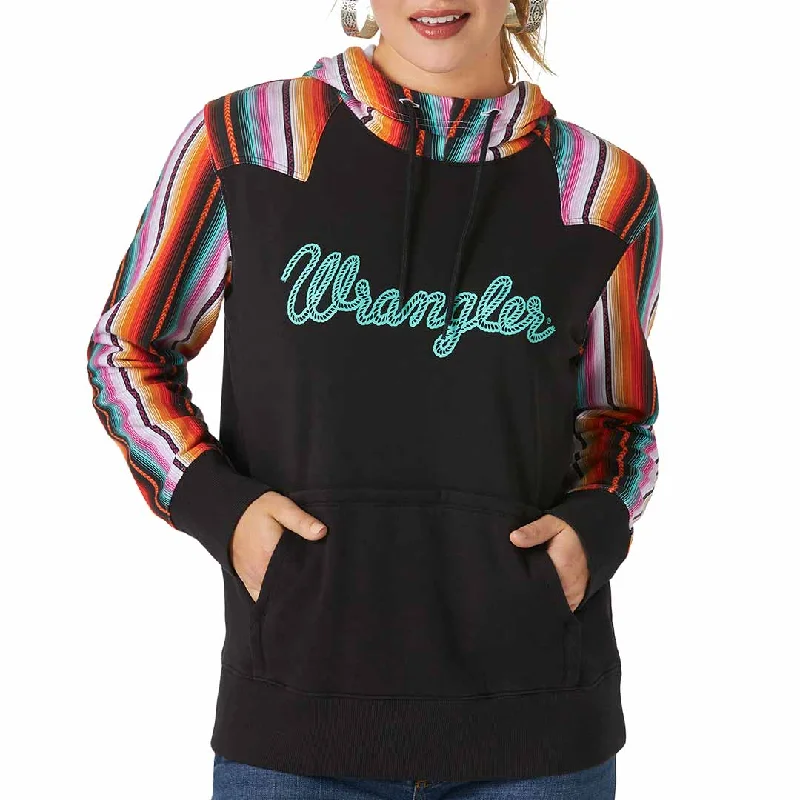 Wrangler Women's Serape Accent Logo Hoodie