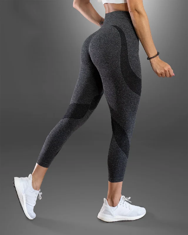 Amore Scrunch Butt Grey Seamless Leggings