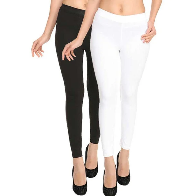 HiFlyers Women Ankle Length Leggings Pack Of 2