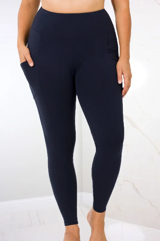 Jules Cotton Leggings | Navy