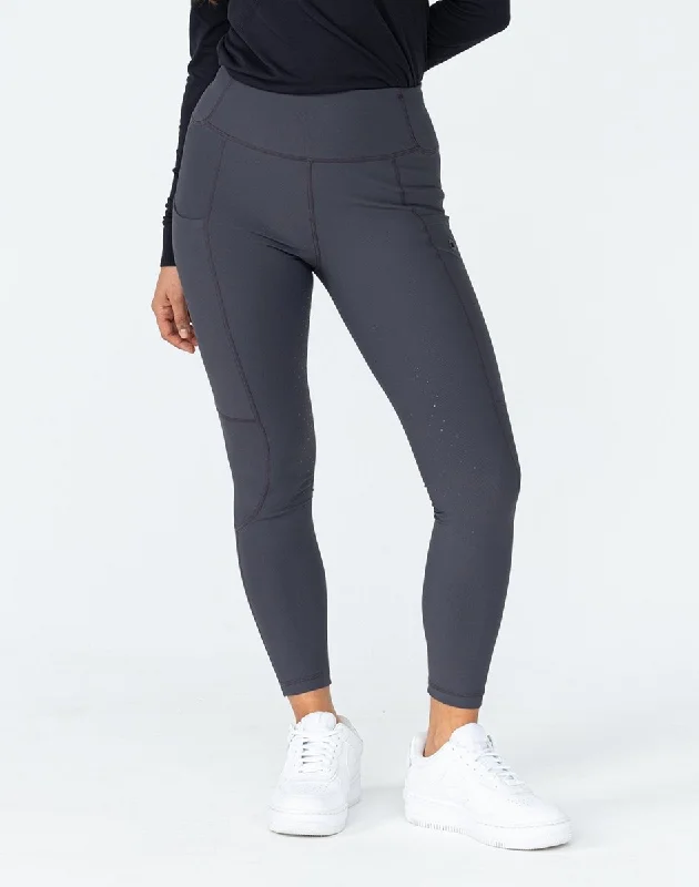 Equipad Ribbed Riding Leggings - Grey