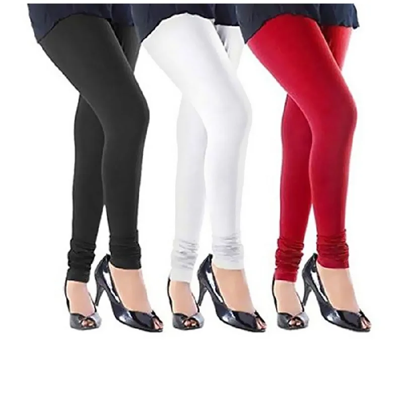 Stylish Cotton Leggings Set Of 3