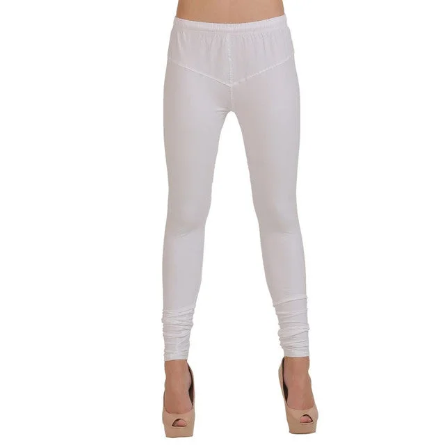 T.T. Women Churidar Leggings White