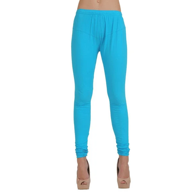 T.T. Women Churidar Leggings Blue