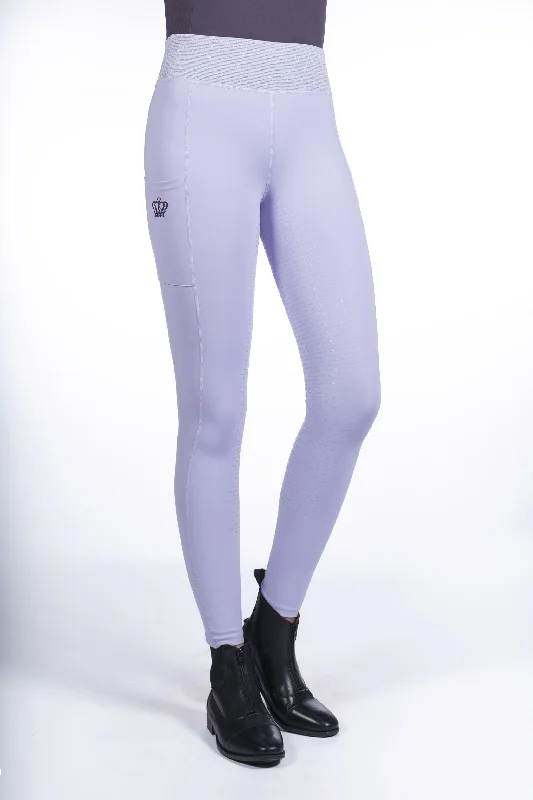 Women´s Riding Leggings Lavender Bay with Silicone Full Grip