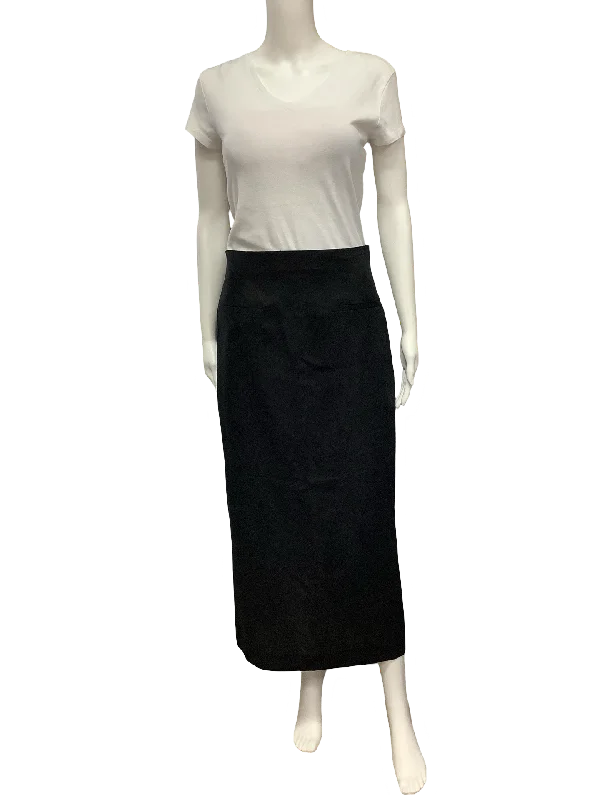 Zara Pencil Skirt Maxi Black Size: S