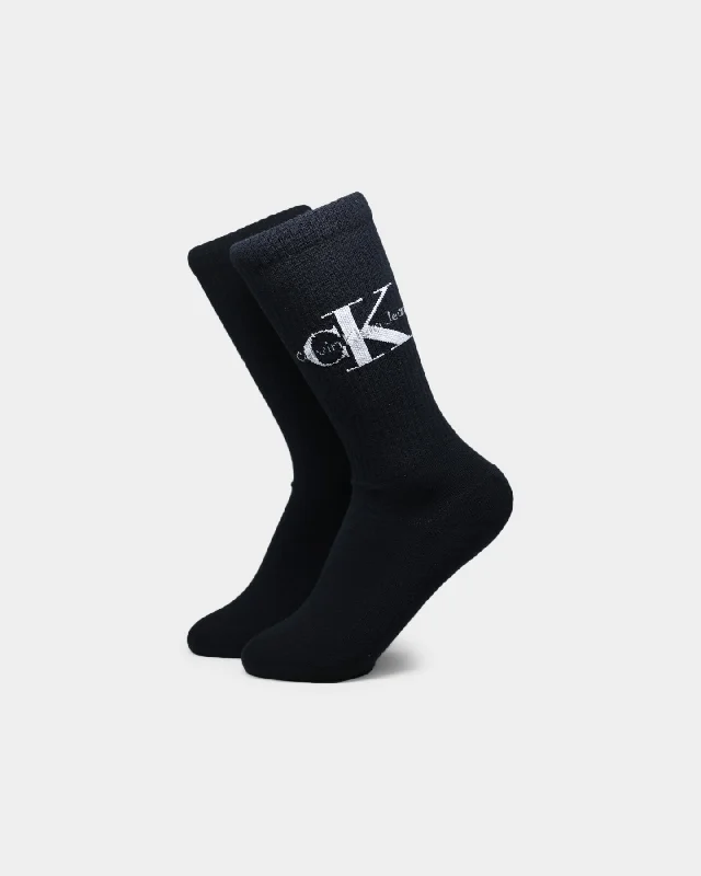 Calvin Klein Jeans Logo Rib Sock Black/White