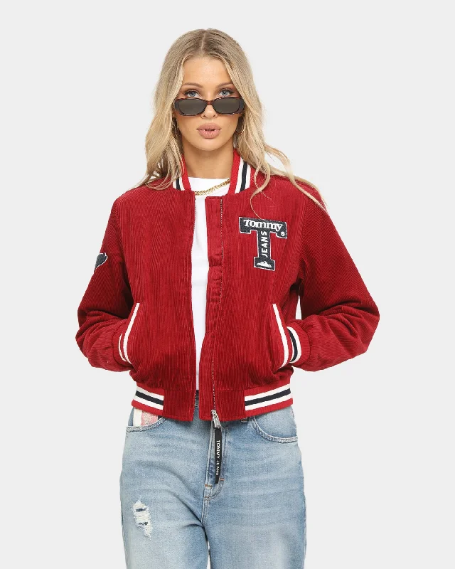 Tommy Jeans Varsity Bomber Wine Red