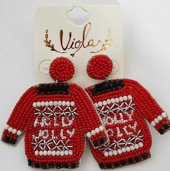 Earing's Christmas Sweater Red/White RT136556RD