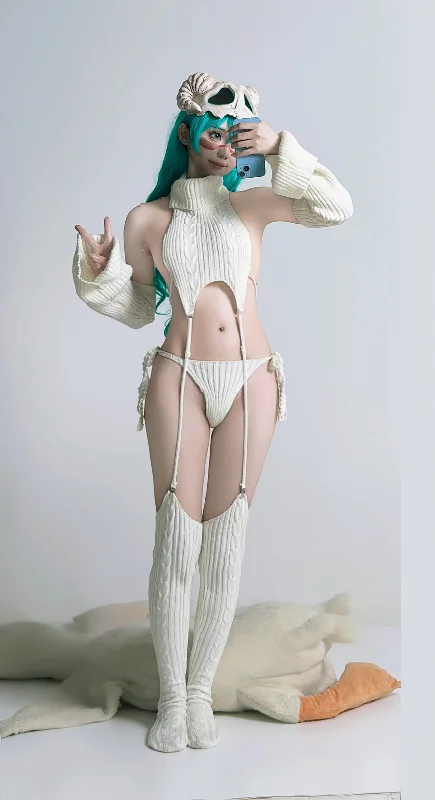 Soul Snatch | "White Christmas" Virgin Destroyer Sweater Lingerie Set