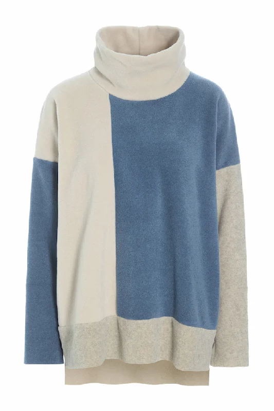 SWEATER PATCH - 1380 - DUSTY BLUE/KIT/SAND